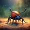 Cute Horn Beetle Animation