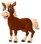 Cute horse cartoon