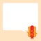 Cute Hotdog with Speech Bubbles