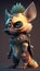 Cute Hyena Animal Warrior 3D Game Model Generative AI