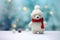 cute icebear knitted wool miniature AI generated