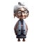 cute icon 3D old woman avatar, elderly pensioner, grandmothers portrait, happy retired cartoon face. Adult grandma senorita person