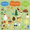 Cute icons christmas collections