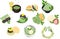 The cute icons of Matcha sweets