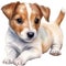 A cute Jack Russell Terrier. Ai-generated.