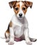 A cute Jack Russell Terrier. Ai-generated.