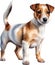 A cute Jack Russell Terrier. Ai-generated.