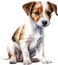 A cute Jack Russell Terrier. Ai-generated.