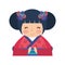 Cute japanese doll icon