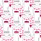 Cute jars pattern. Valentines seamless background with sweet hearts. Vector Love day decoration.