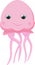 Cute jellyfish cartoon