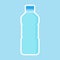 Cute and kawaii cartoon mineral water character. funny water bottle. Concept for healthy nutrition and drinking mineral water.