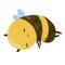 Cute Kawaii Happy Funny Honey Bee sleep