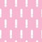 Cute kawaii syringes empty and with medicine. Kawaii medicine illustration. Seamless pattern on pink background