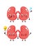 Cute kidneys with question mark