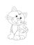 Cute kitten cat  kitty  cute , pet  pets , animal , animals , coloring page , kids coloring book , kids education ,