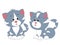cute kitties coloring page