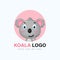Cute koala logo design