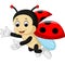 Cute ladybug cartoon