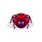 Cute ladybug insect mascot design illustration