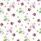 Cute Ladybug Seamless Pattern Background Vector Illustration