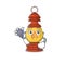 Cute lantern Scroll cartoon character in a Doctor with tools