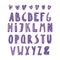 Cute latin alphabet