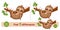 Cute lazy sloth rest hang on tree branch, find 5 difference puzzle education children game. Slow exotic animal, logic task vector