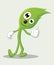 Cute leaves cartoon character with thumbs up, Leaf Mascot