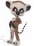 Cute Lemur - Toon Figure