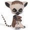 Cute Lemur - Toon Figure