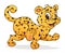 Cute leopard cartoon