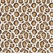 Cute leopard print safari wild animal pattern for babies room decor. Seamless furry brown textured gender neutral print