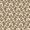 Cute leopard print safari wild animal pattern for babies room decor. Seamless furry brown textured gender neutral print