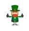 Cute Leprechaun Cartoon - Double Thumbs Up