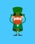 Cute Leprechaun Cartoon - Worried