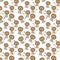 Cute lion cartoon pattern illustration. Print for notebook, fabrics, textiles and gift wrapping Baby Shower