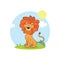 cute lions are enjoying