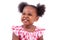 Cute little african american girl laughing