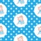 Cute little baby seamless pattern