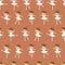 Cute little ballerina girls dancing. Seamless pattern of figures in different poses.
