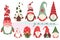 Cute Little Christmas Gnome Collections Set
