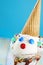 Cute little clown ice cream sundae