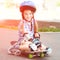 Cute little girl in a helmet