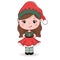 Cute little Girl wearing a elf costume