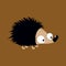 Cute little hedgehog illustration