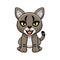 Cute little jungle cat cartoon