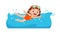 cute little kid girl swim under water on summer holiday