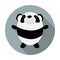 Cute Little Panda Flat Icon