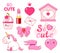 Cute little princess sticker collection